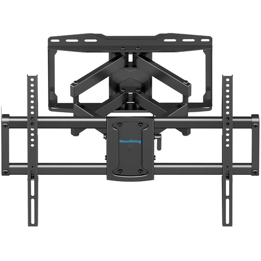 Mountliving Full Motion TV Mount TV Wall Mount for Most 37-75 inch TVs, Holds up to 132lbs, Max VESA 600x400mm, Swivel TV Mount Bracket with Dual Articulating Arms Tilt Rotation Fits 16" Wood Stud